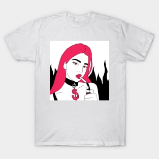 Smoking Girl T-Shirt